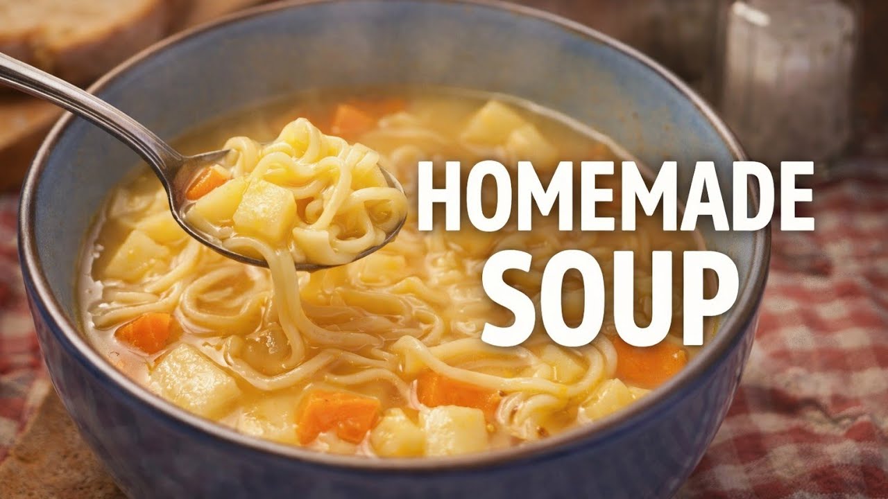 Warm Homemade Noodle Soup | Simple & Comfort Food5