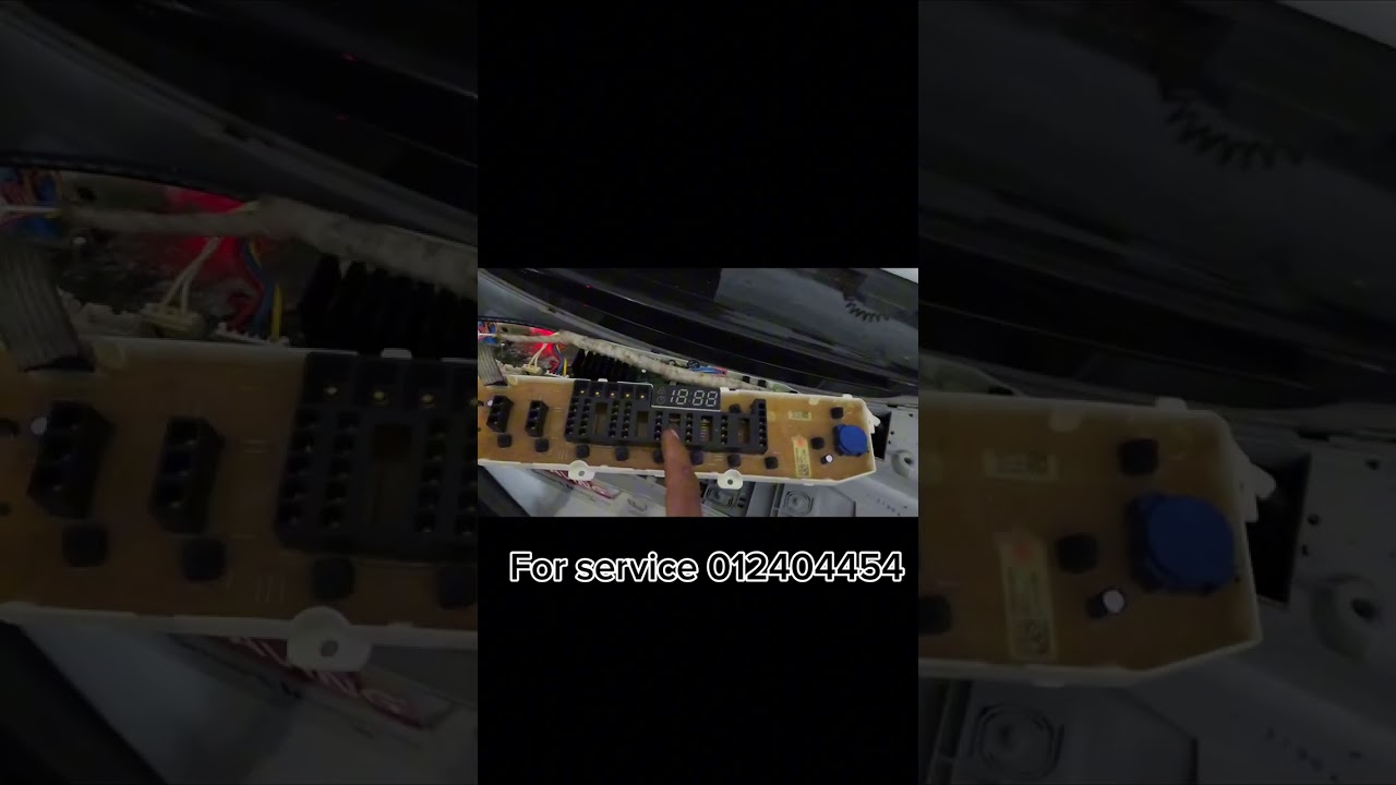 វិដេអូបង្ហាញពីម៉ាស៊ីនបោក LG12kg ឆ្ងល់ Display នឹង error PE.