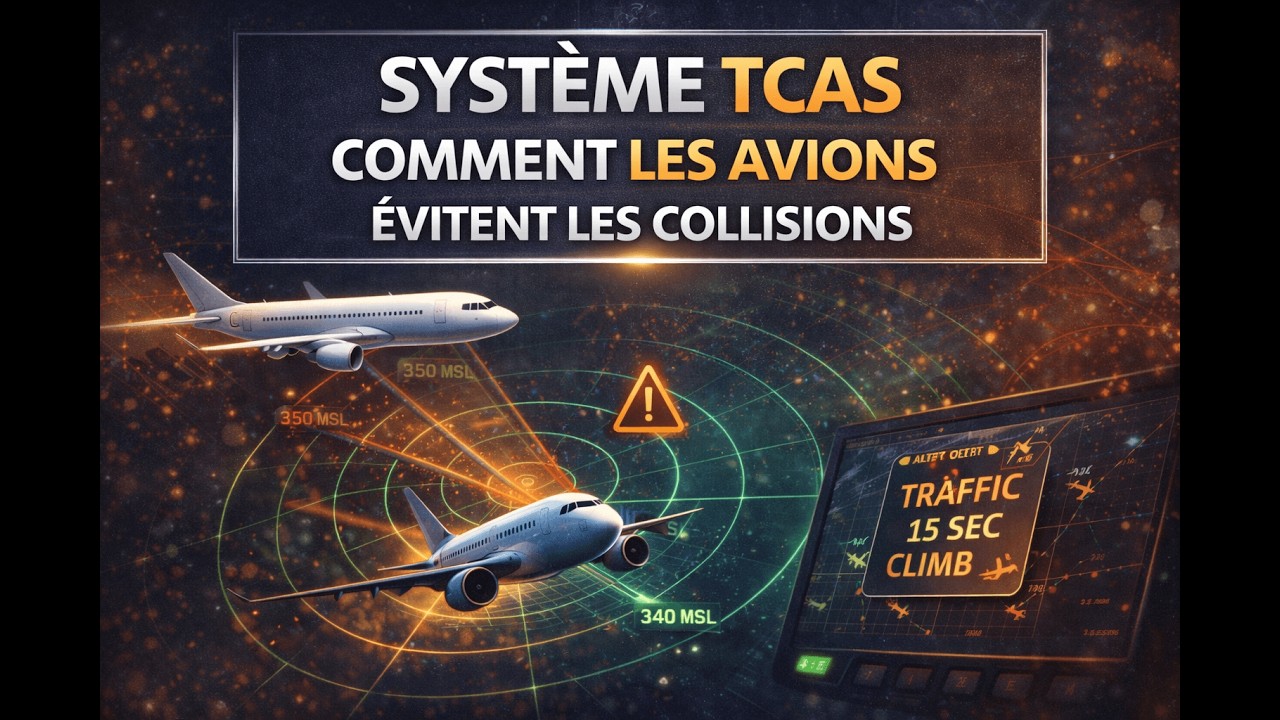 Comment les avions évitent-ils les collisions en plein ciel ??? Comprendre le système TCAS en 3 min