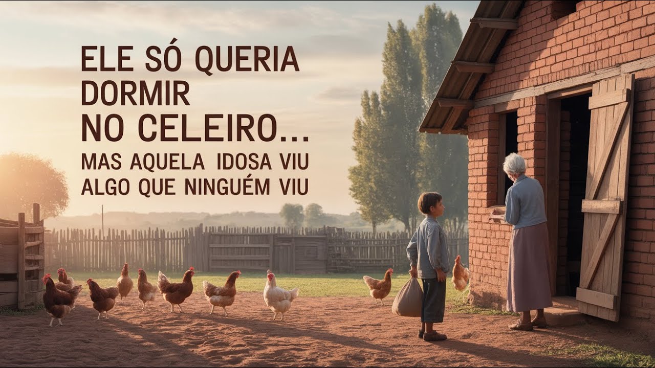 Ele só queria dormir no celeiro… mas aquela idosa viu algo que ninguém viu