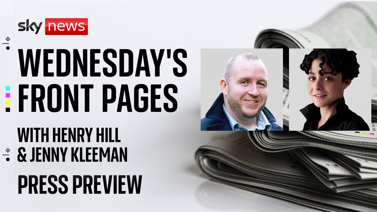 Press Preview: Wednesday's front pages