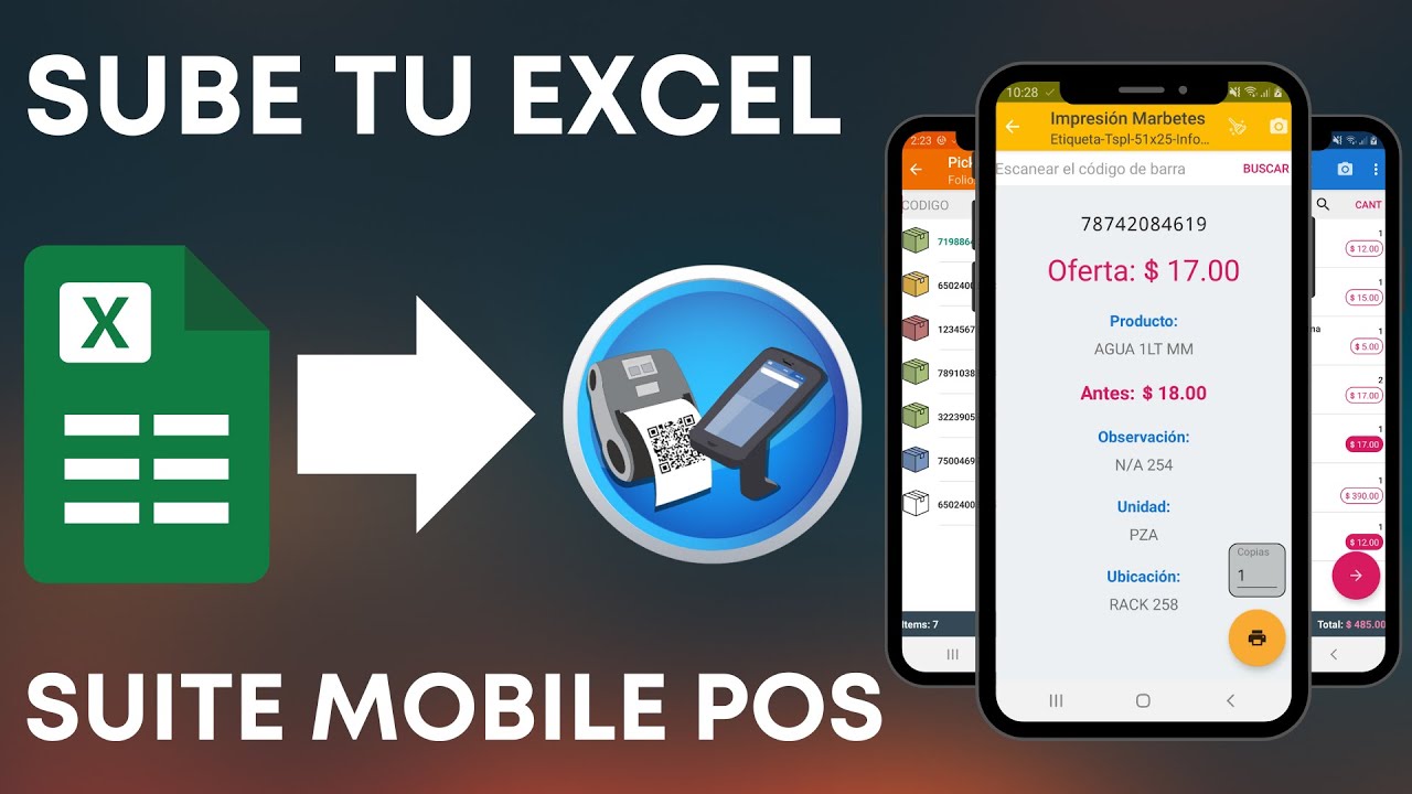 Tutorial para cargar Excel a Suite Mobile POS #excel #inventario #codigodebarras #picking #etiquetas