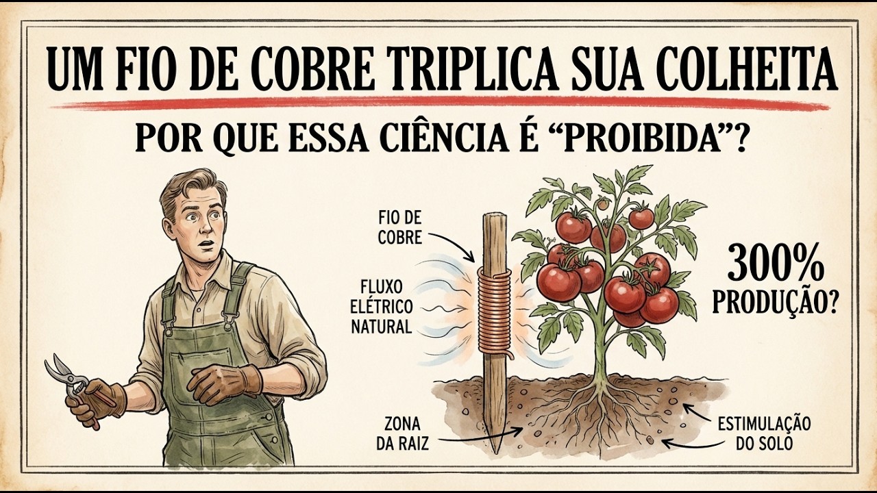 Um fio de cobre triplica sua colheita — por que essa ciência é “proibida”?