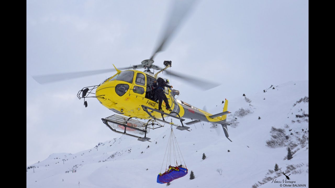 Alpine skiing World cup finals at Méribel, Training rescue MBH Helicopters / Airbus helicopters H125