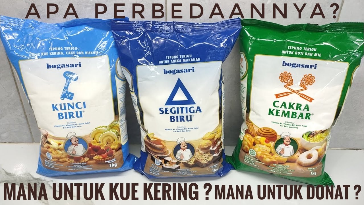 PERBEDAAN DAN KEGUNAAN TEPUNG TERIGU BIAR GAK SALAH PILIH !!