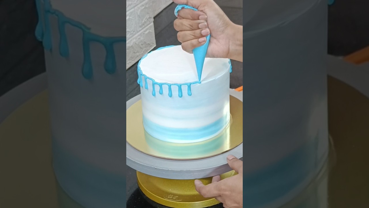 Drip without chocolate | cake decorating ideas 