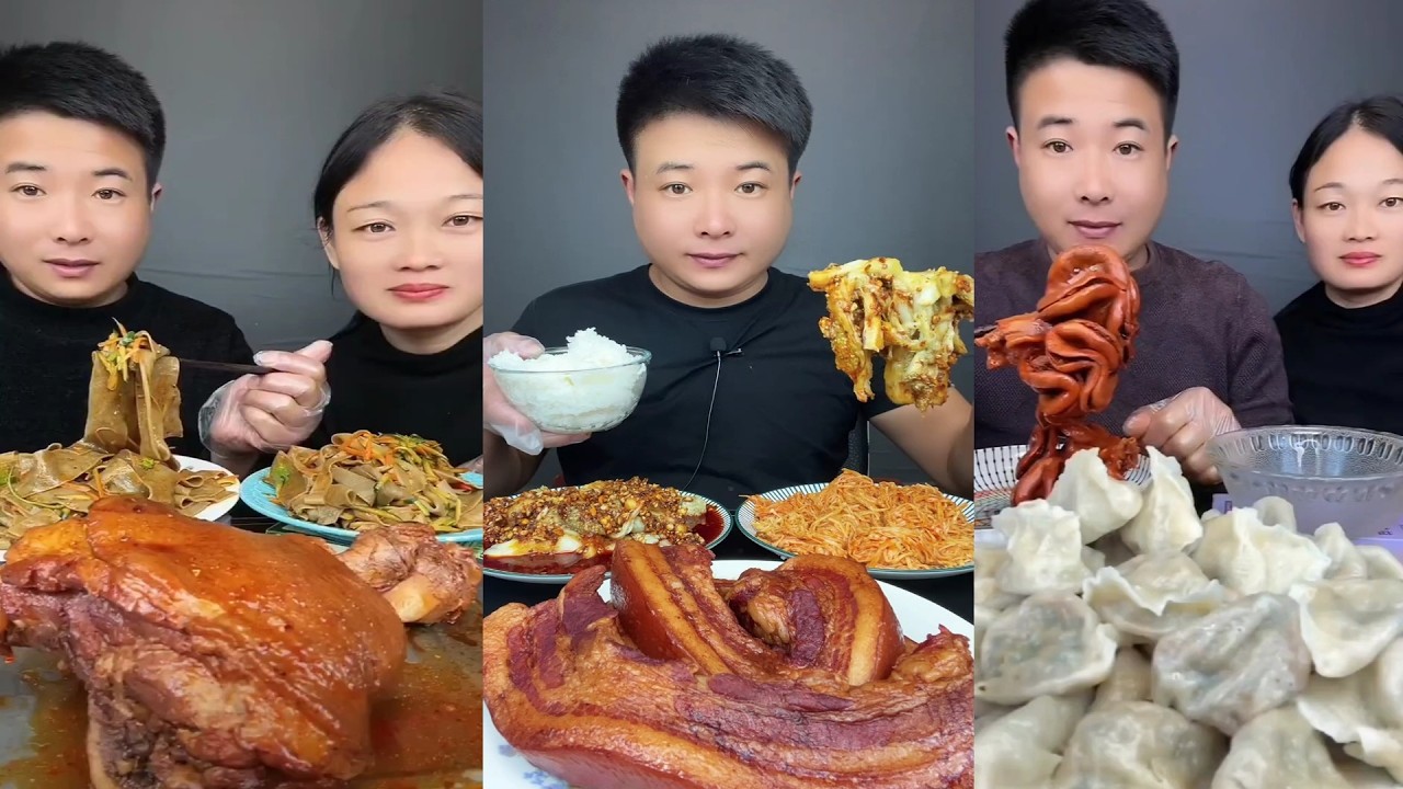 【ASMR】【MUKBANG】BIG BRAISED PORK BELLY | EATING SHOW |CHINESE MUKBANG |食べ |吃播 LOVE ASMR #咀嚼音 #371
