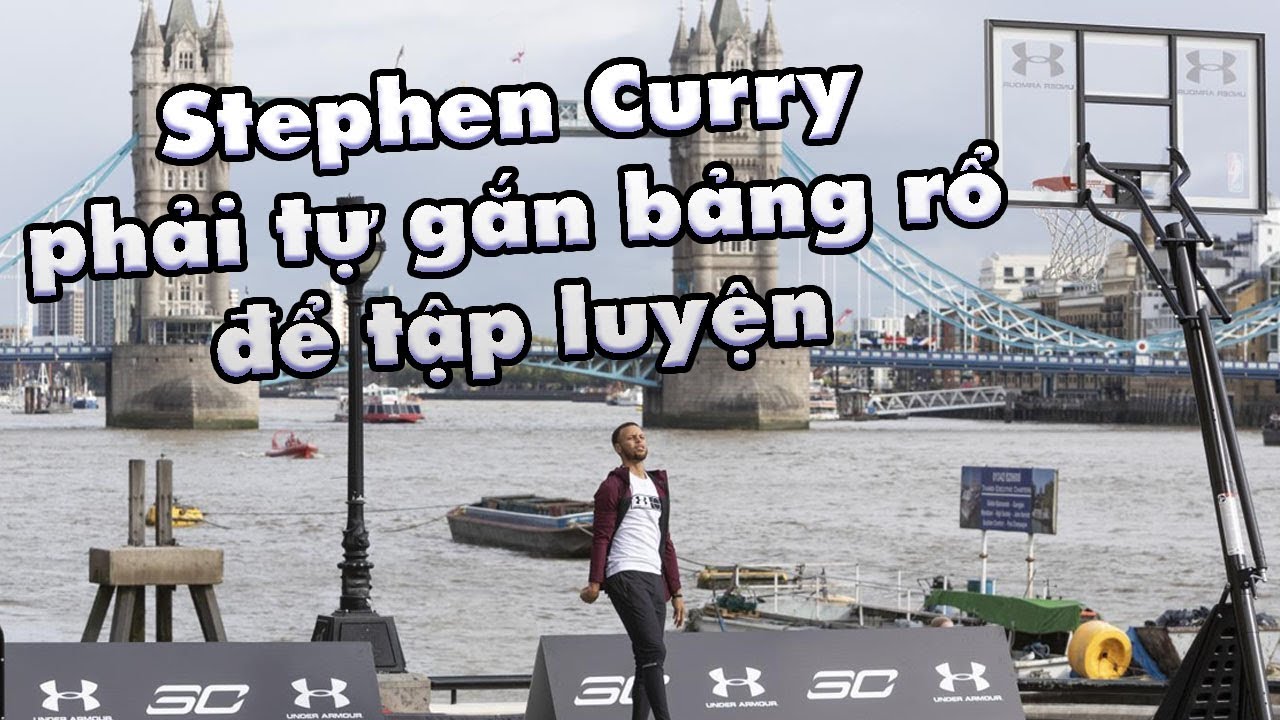 Quá thèm bóng rổ, Stephen Curry phải tự gắn bảng rổ ngoài đường đi để duy trì tập luyện
