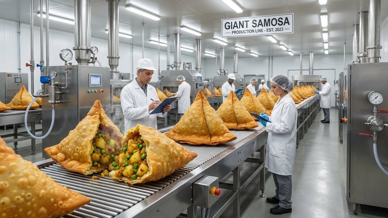 Inside the Samosa Factory &ndash; Watch How Thousands of Crispy Samosas Are Made Daily!