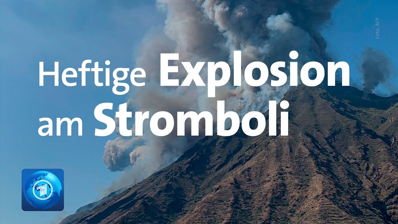 Vulkan Stromboli vor Sizilien ausgebrochen