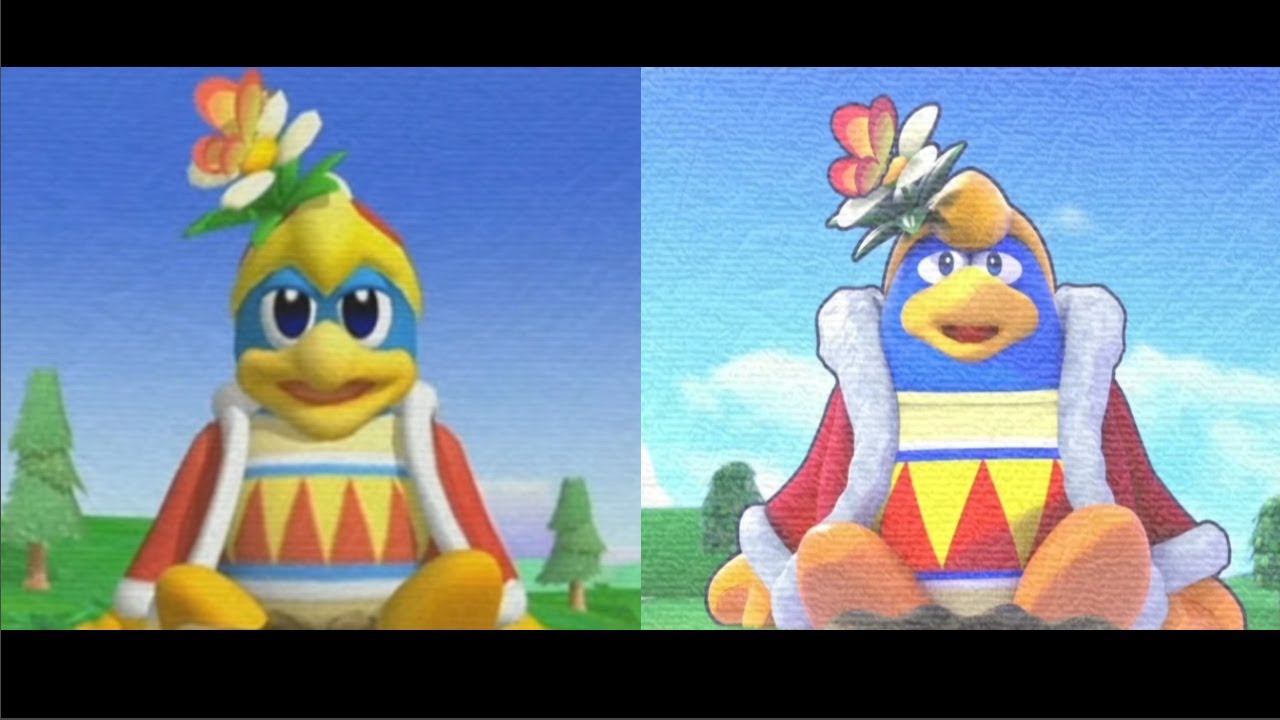 kirby's return to dreamland deluxe ENDING Switch vs Wii COMPARISON