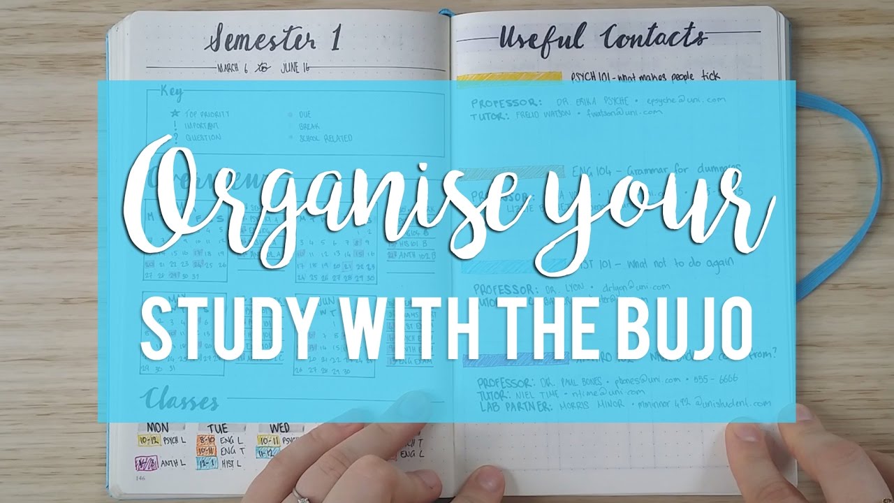 ORGANISE YOUR STUDY WITH THE BULLET JOURNAL |  Sam Granger