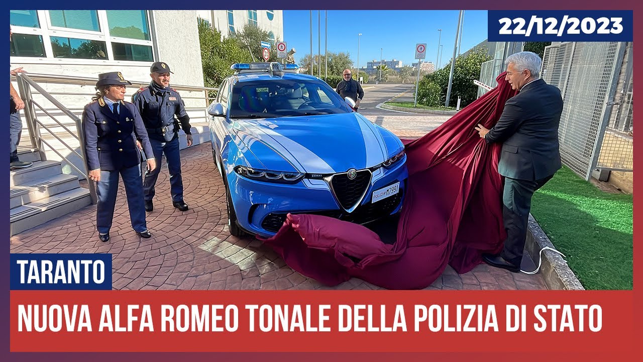 Nuova Alfa Romeo Tonale della Polizia di Stato. Questura di Taranto