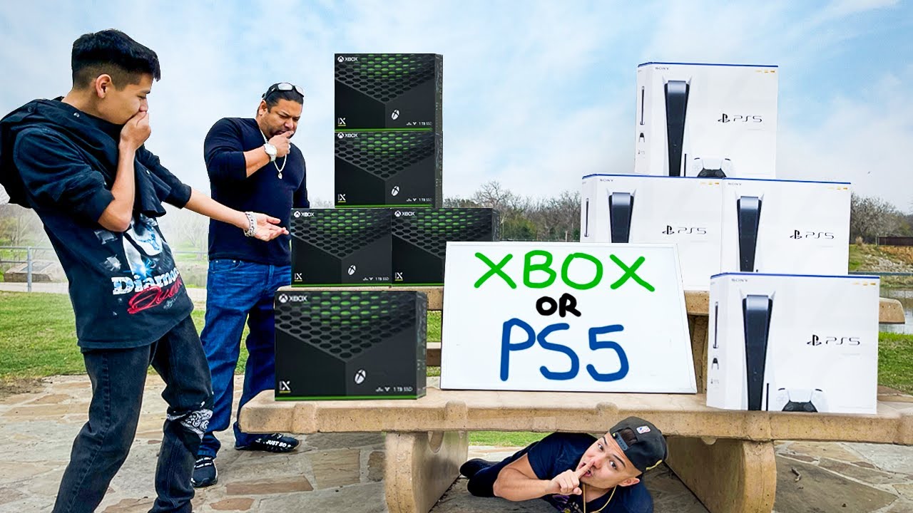 Leaving Free PS5 & Xbox Series X In Public! (PS5 VS Xbox)