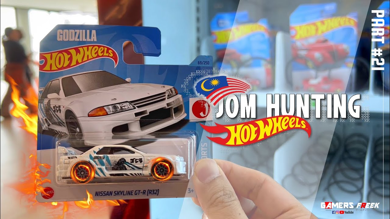 RAHSIA HOT WHEELS #21 Jom Kita Pergi Hunting Hot Wheels! HOT WHEELS NISSAN SKYLINE GT-R R32 GODZILLA