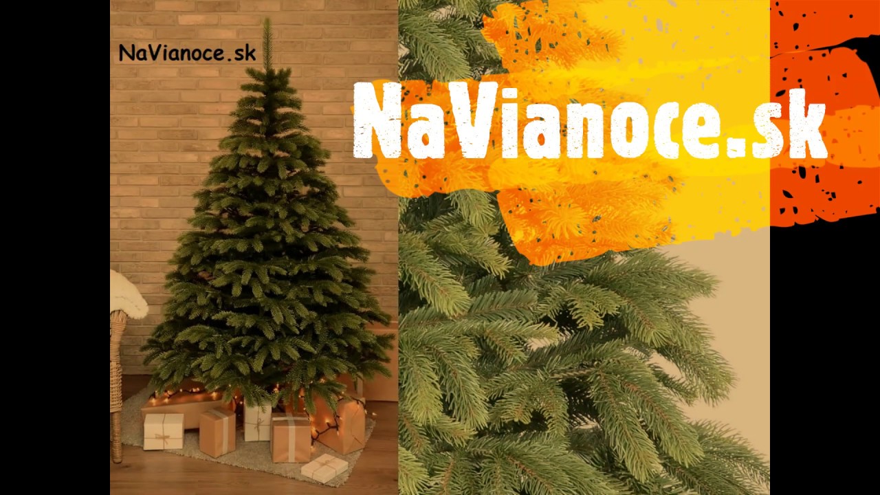 Umel&eacute; vianočn&eacute; stromčeky 3D ihličie 210cm.