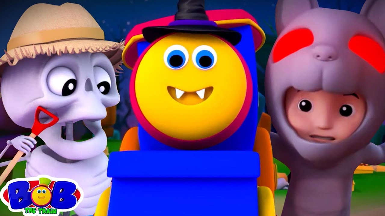 Monsters in the Dark Halloween Music & Spooky Cartoon for Babies by Bob The Train