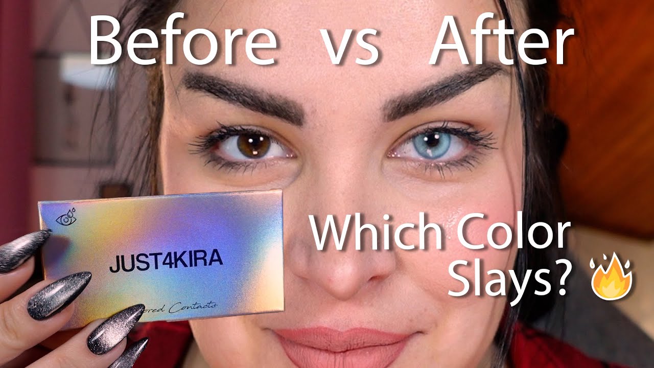 im trying lenses from Just4Kira Contacts Haul—which color is a hit or miss? 🤔| stella ku