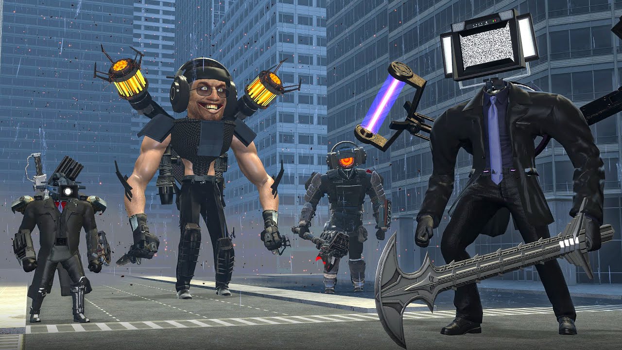 WHAT IF NEW POLYCEPHALY TV MAN FOUGHT VS ALL SKIBIDI TOILET AGENTS? - Who Is Stronger In Garry's Mod