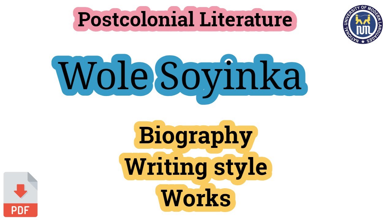 Wole Soyinka Writing style