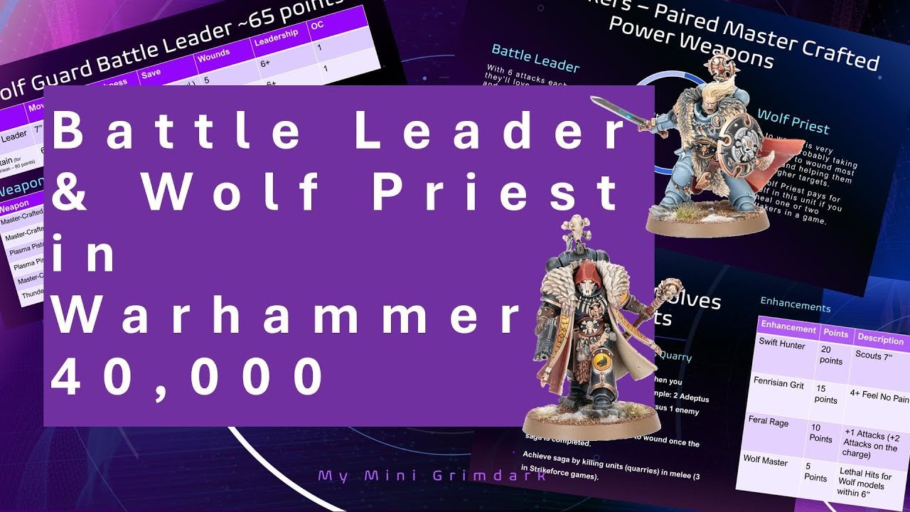 Wolf Priest & Battle Leader unit Deep Dive | Datasheet, Leadership & Enhancements | Warhammer 40,000