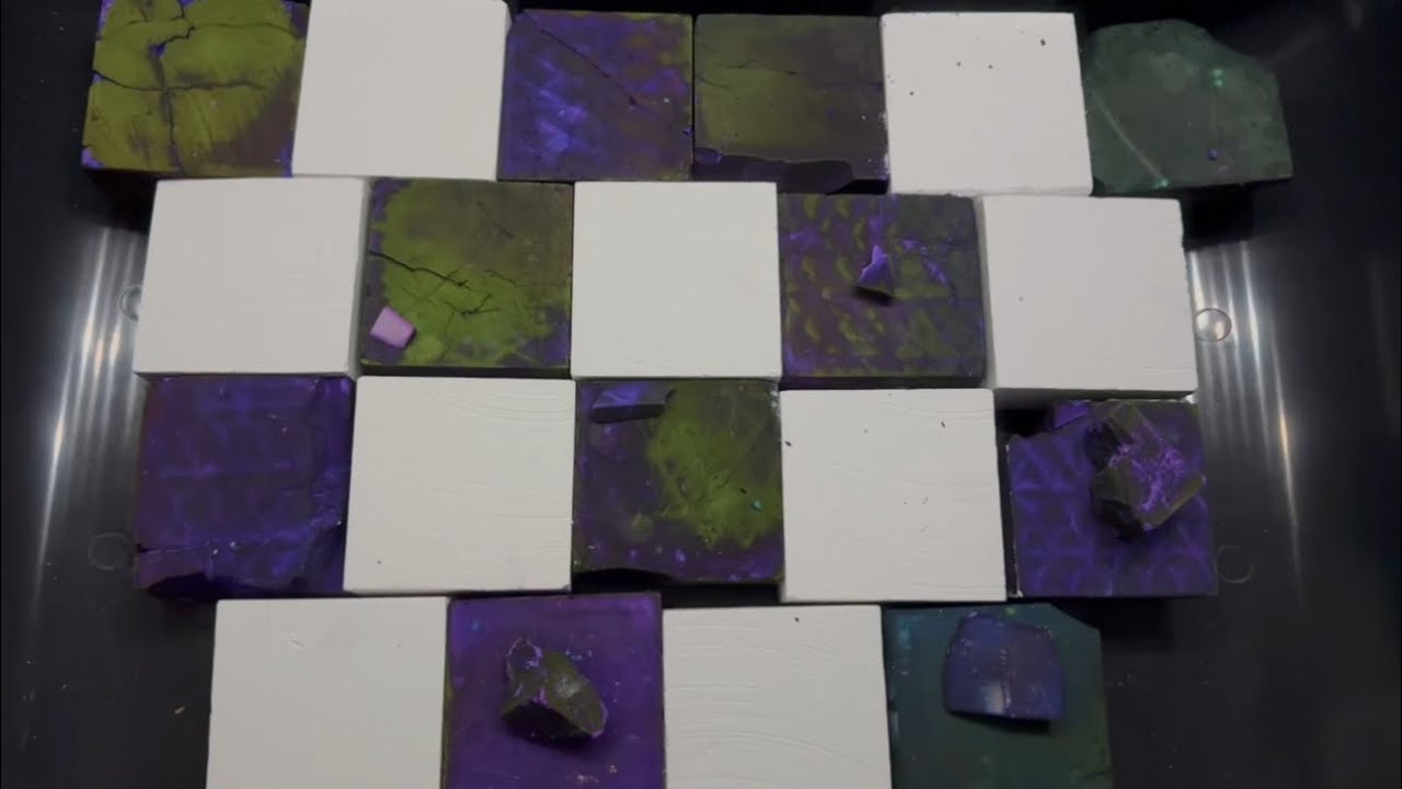 So Satisfying Crunchy Colorful Gym Chalk Crush ASMR