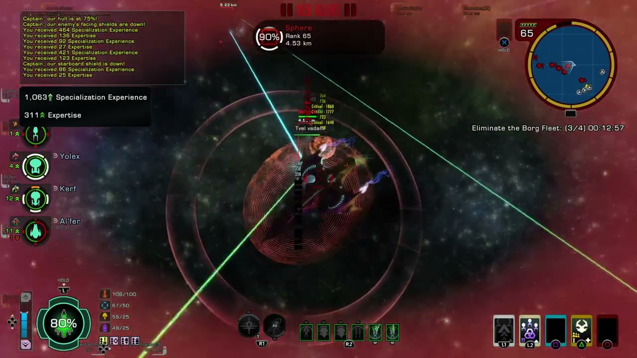 Star Trek Online Na'kuhl Acheros vs BORG red Alert!