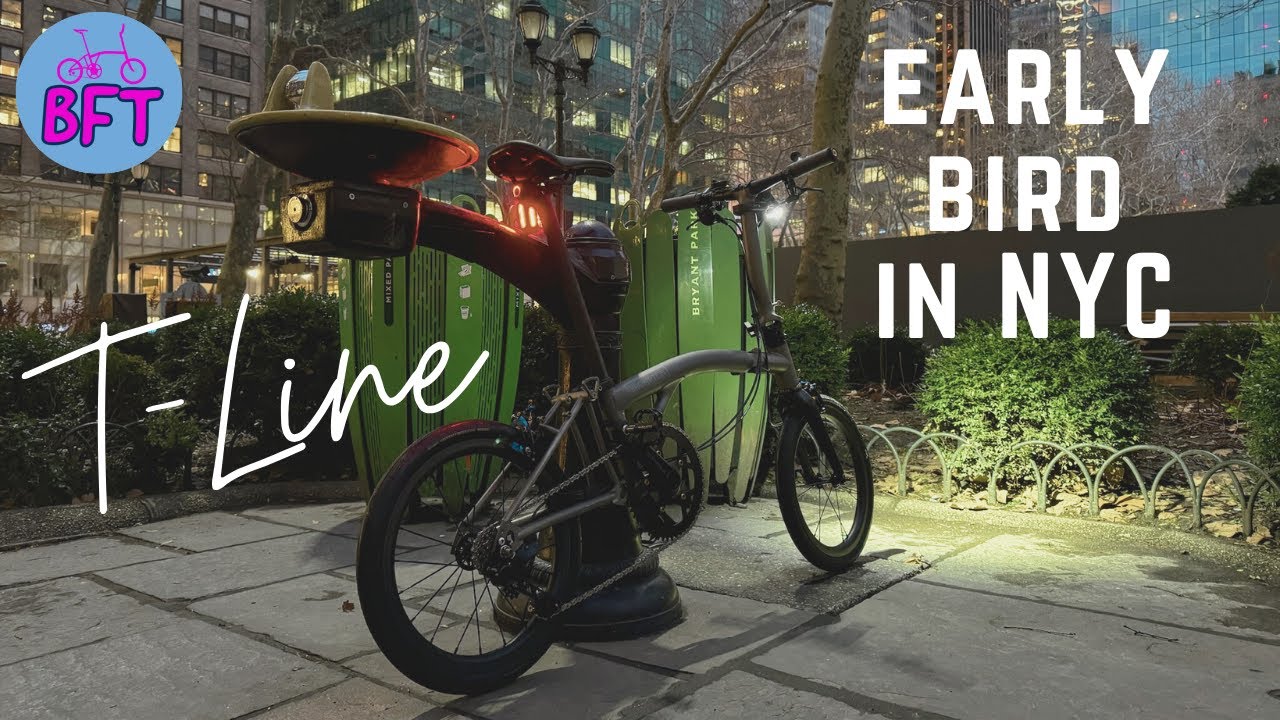 ① NEW YORK CITY STREETS BY BROMPTON FOLDING BIKE