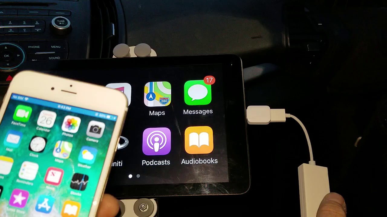 Android tablet with Apple Carplay.