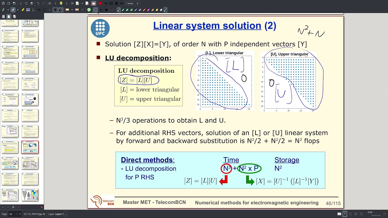 3.4 Linear system solution