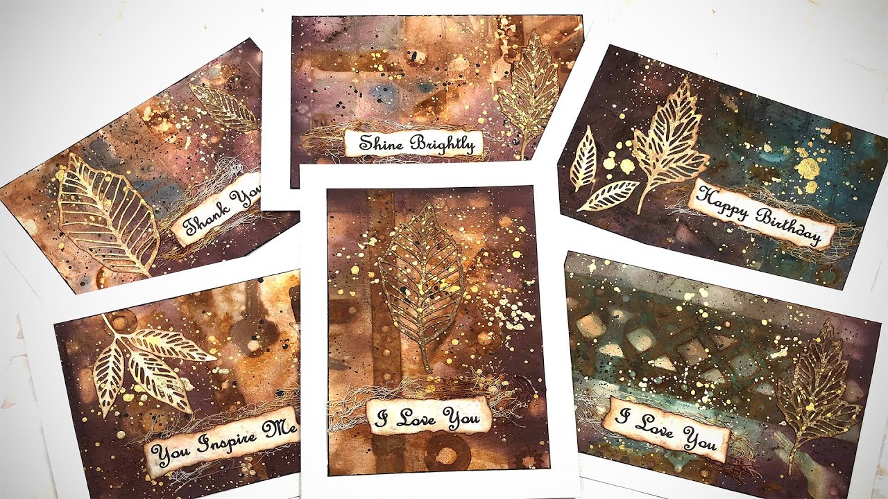Rust Grunge Art Cards Tutorial - Treasure Hunting Tuesday
