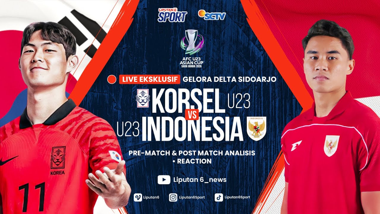 LIVE REACTION EKSKLUSIF GELORA DELTA SIDOARJO Timnas Indonesia vs Korea Selatan | AFC U23 ASIAN CUP