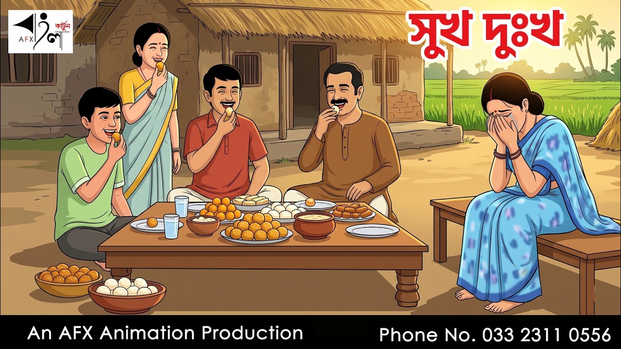 সুখ দুঃখ  I Bangla Animation Story | বাংলা কার্টুন  | AFX Animation