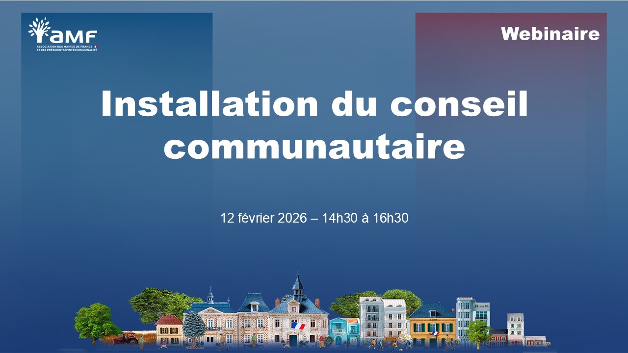 Webinaire : Installation du conseil communautaire