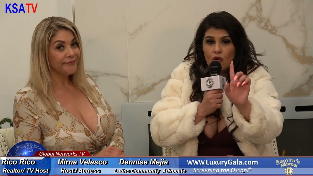 Mirna Velasco,  Rico Rico &  Dennise Mejia at Samiras Network Studio talking about Luxury Gala 2023