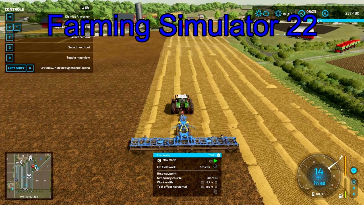 Farming Simulator 22 – Heavy Machinery in Action | Plowing and Seeding Canola 🚜🌱