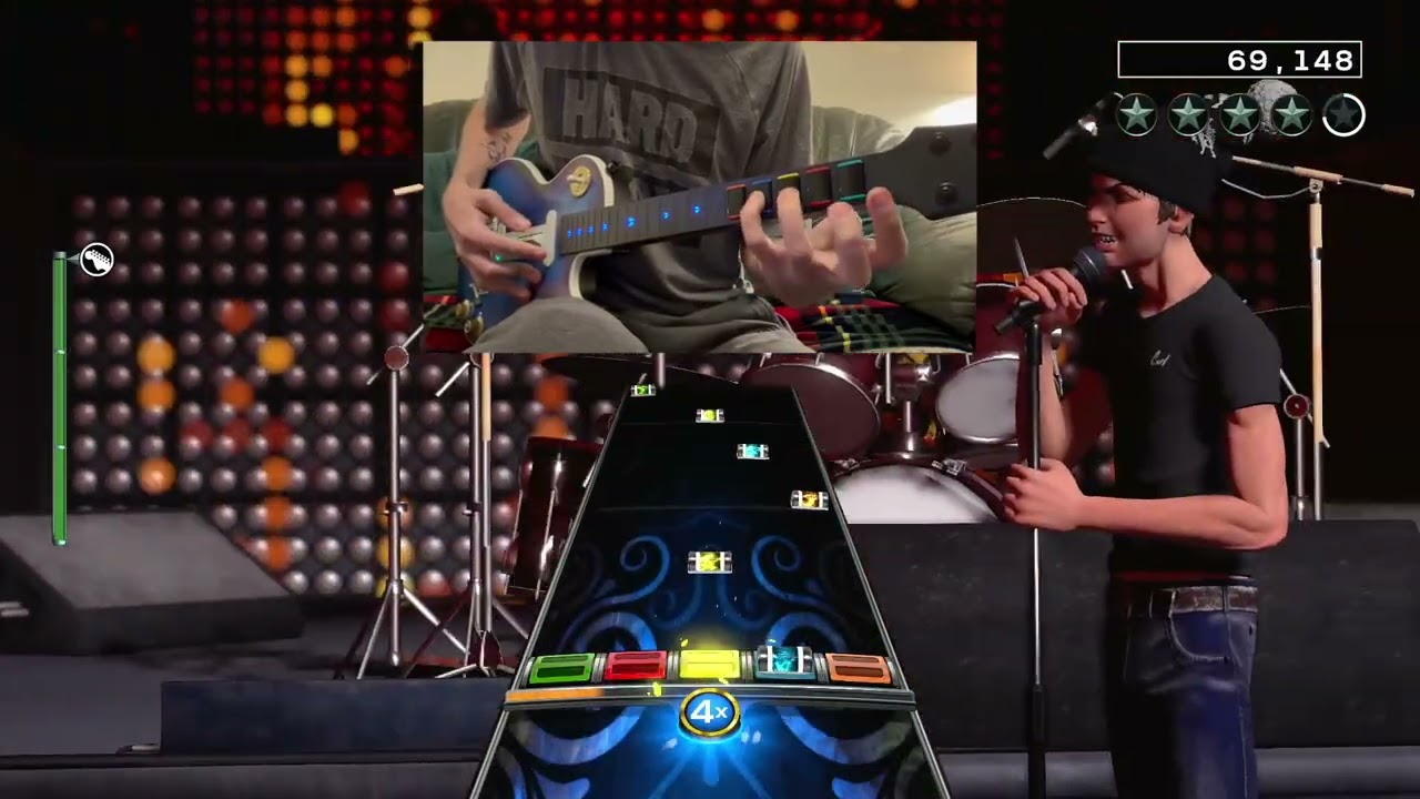 Testing CRKD Les Paul with Rock Band 4