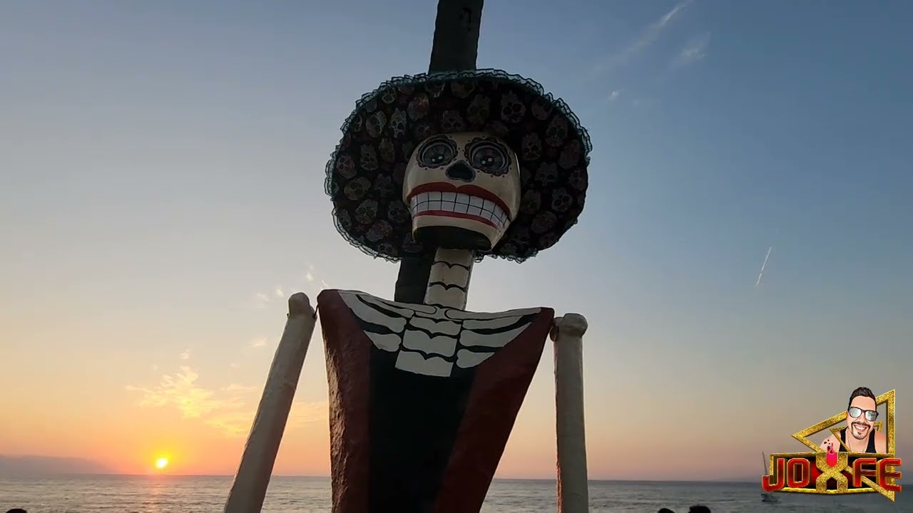 LA CATRINA MAS GRANDE DEL MUNDO 2022 (En La Puesta de Sol) - Colores y sonidos en Puerto Vallarta