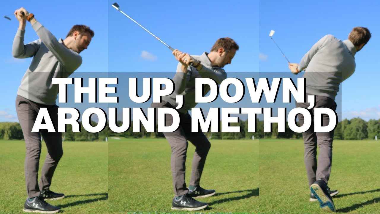 THE UP, DOWN AND AROUND GOLF SWING METHOD
