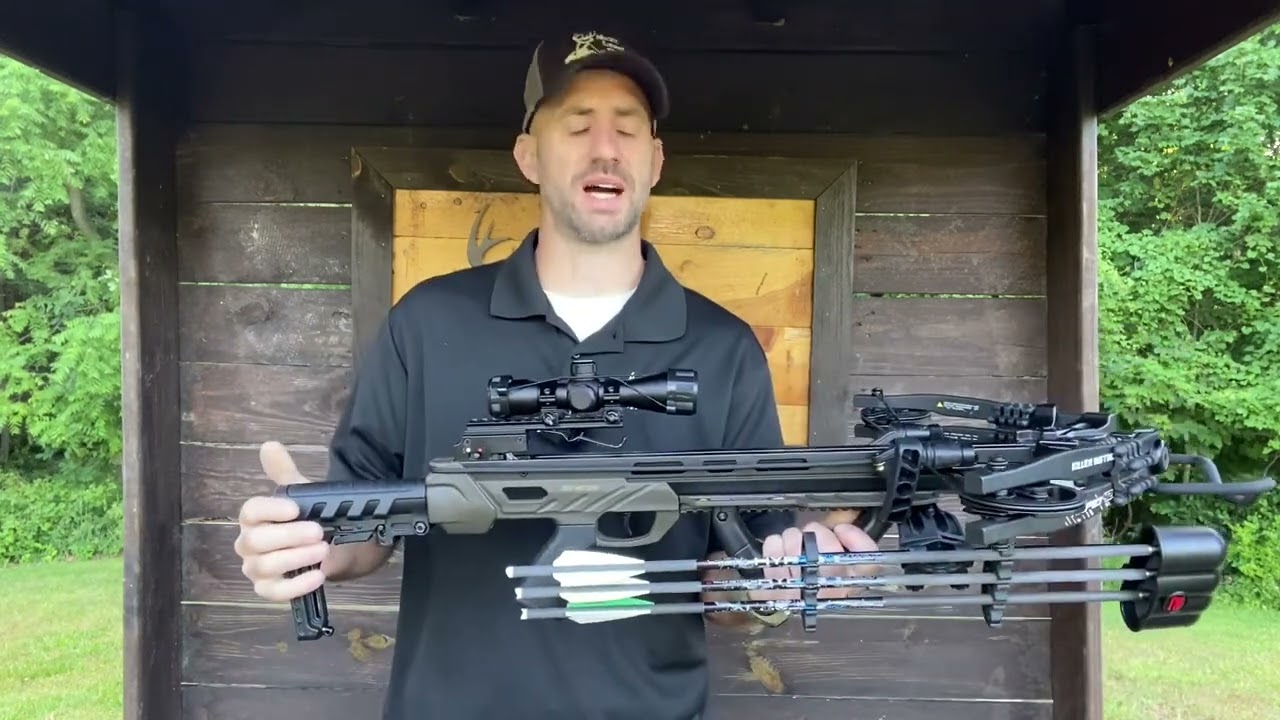 Killer Instinct Rapid 420 Crossbow Review!!! Budget friendly Crossbow with a bunch of features!
