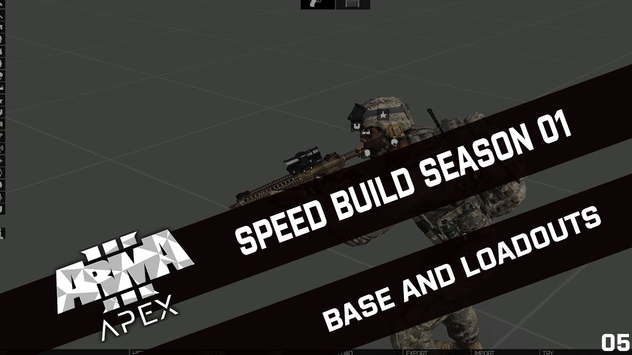 ► ARMA 3 SPEEDBUILD ⚡ ◄ EDEN EDITOR S01E05: BASE AND LOADOUTS [2019] [RESHMANN/DESERT MAP]