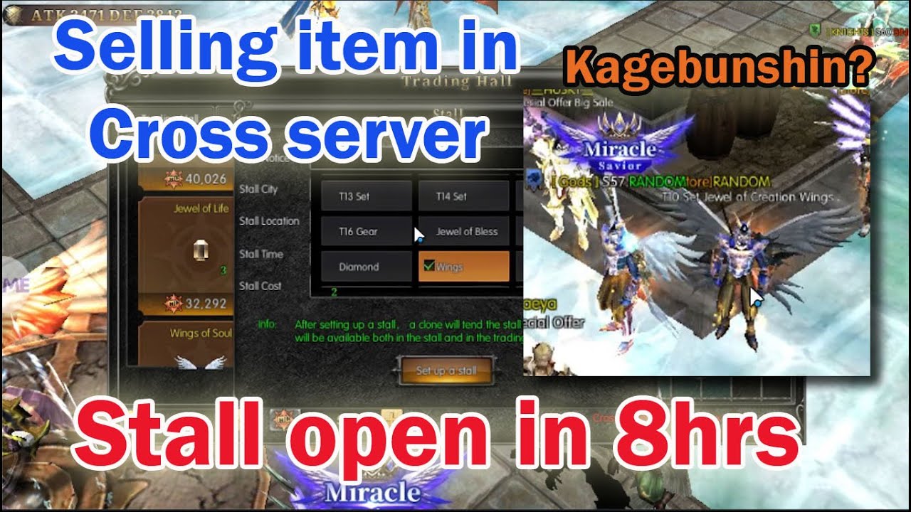 How to set up stall in cross server. MU Monarch SEA. #trending #viral #bmogamer #onlinegaming
