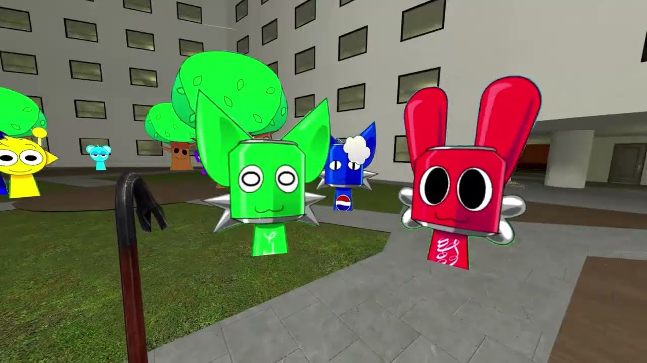OMG!!! Sprunki Pinki, Raddy and Sky Kids were Robbed! Will I Find their Hair and Ears in Garry's Mod