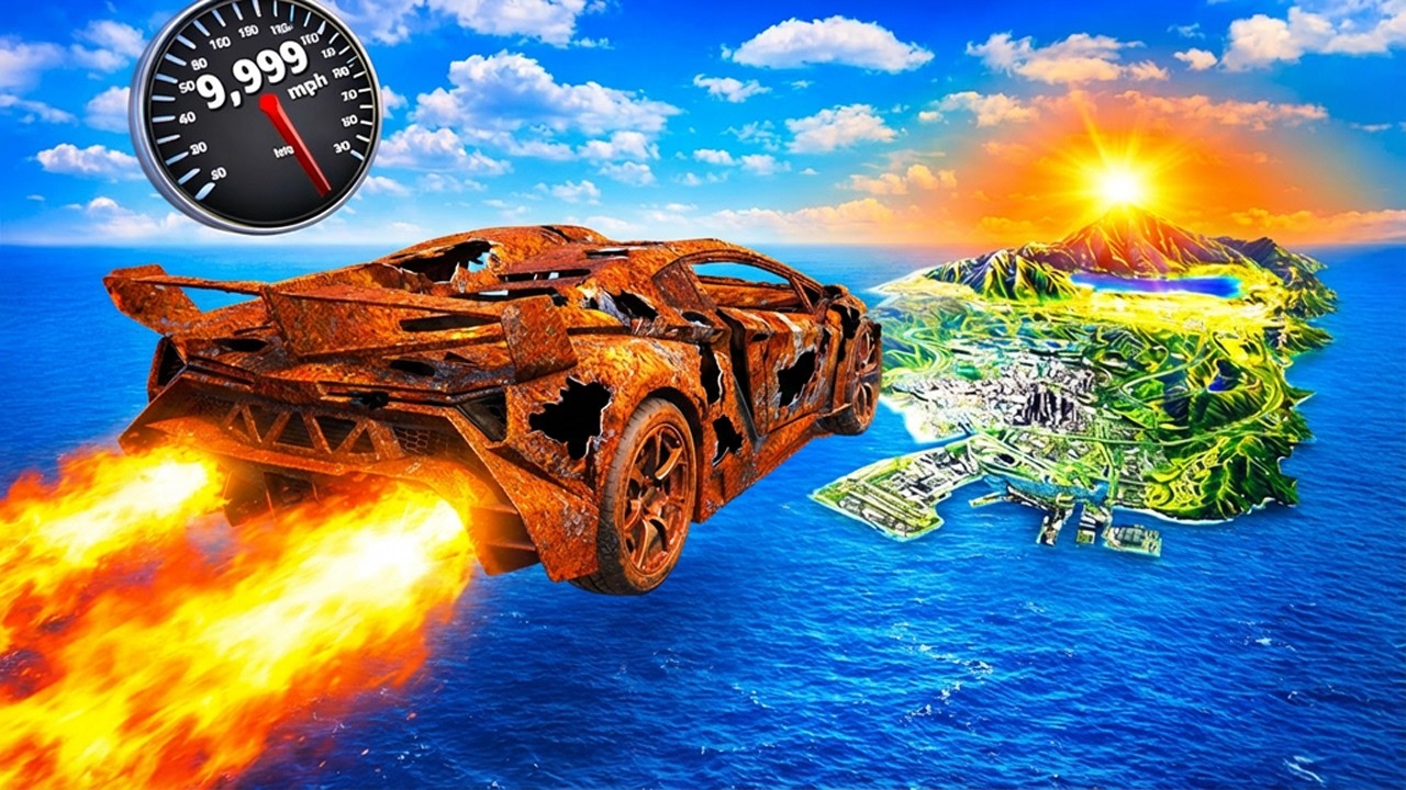SCHROTT AUTOS SPRINGEN &uuml;ber die STADT in GTA 5!