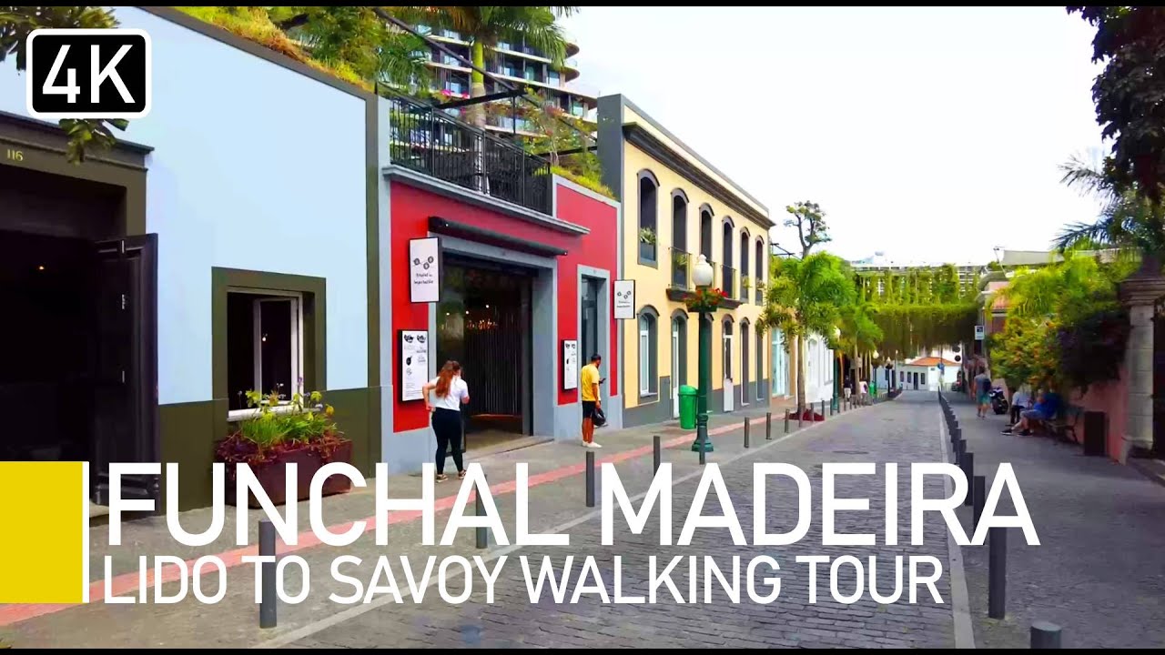 Funchal, Madeira, Portugal | Funchal Lido to Savoy Palace 4K walking Tour