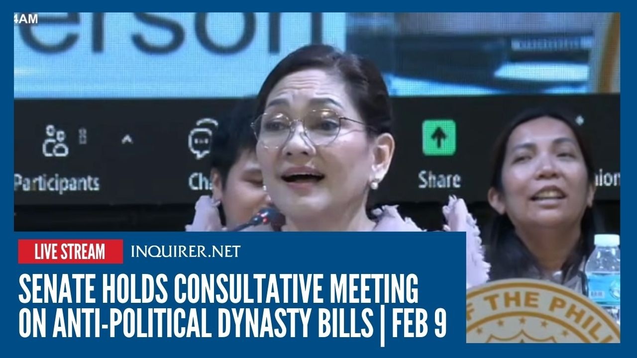 LIVE: Senate holds consultative meeting on anti-political dynasty bills | Feb 9