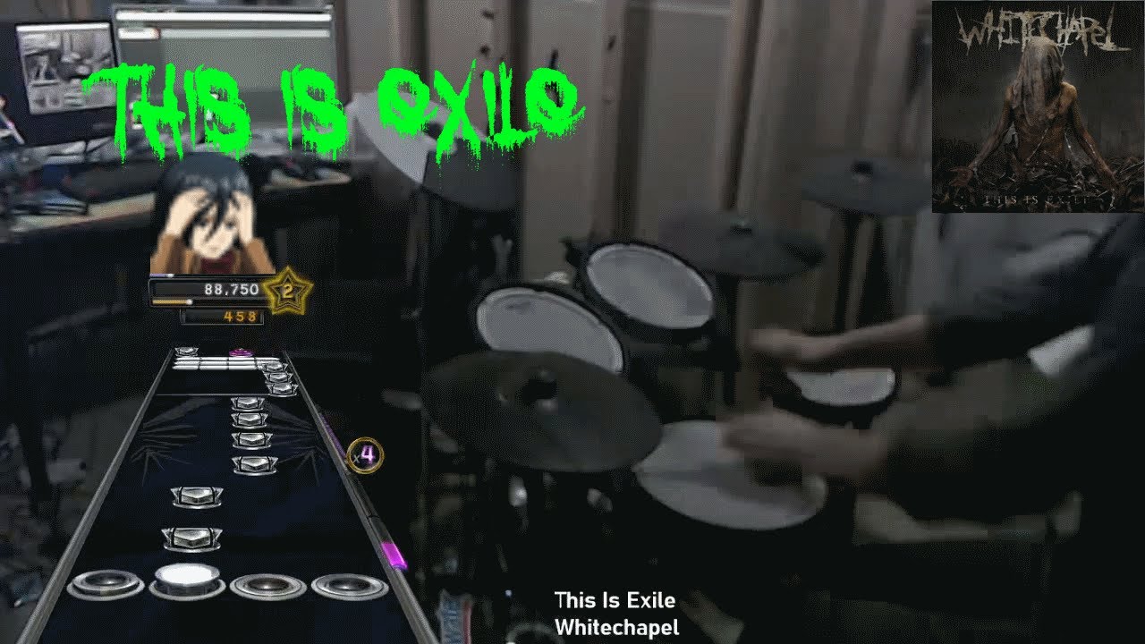 This is Exile by Whitechapel (2x Bass Pedal) Pro Drums 100% FC