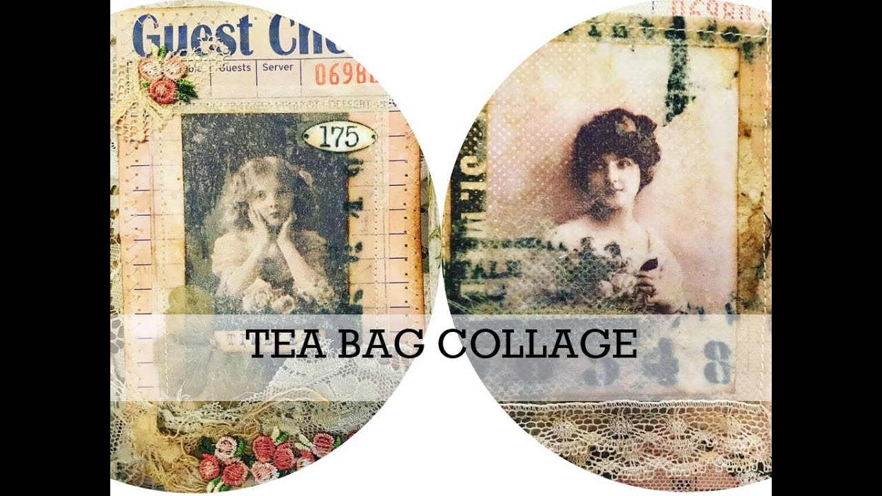 TEA BAG ART. Altered guest cheques  Thank you Shabby Soul