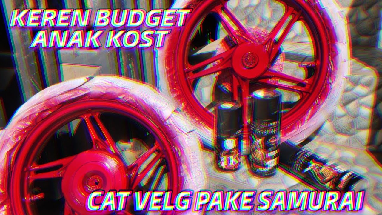 CAT VELG BEAT FI MERAH CANDY PAKE PILOX SAMURAI PAINT (BUDGET ANAK KOS)