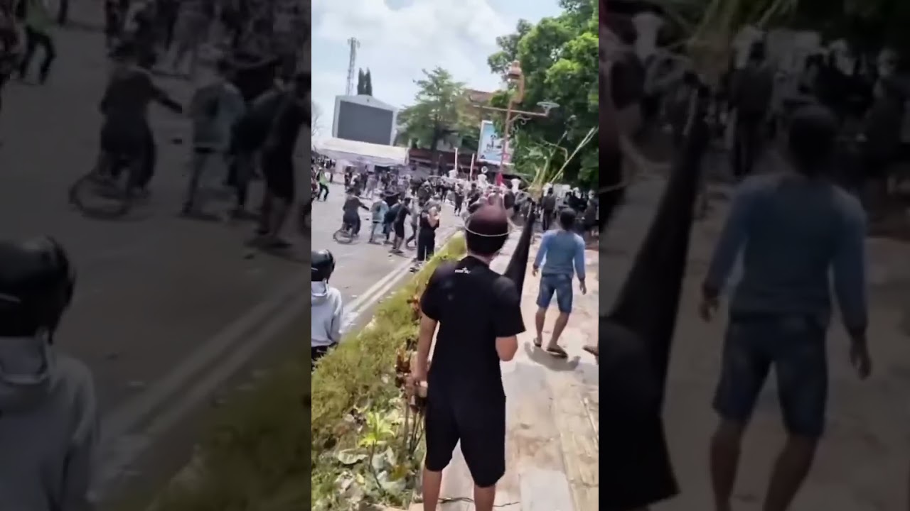 viral!! demo di pati polisi di serang warga #reels #foryou  #shorts